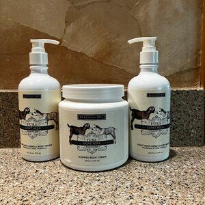 Beekman 1802 Jumbo Pure Goat Milk  Body Cream plus Hand /Body Wash!